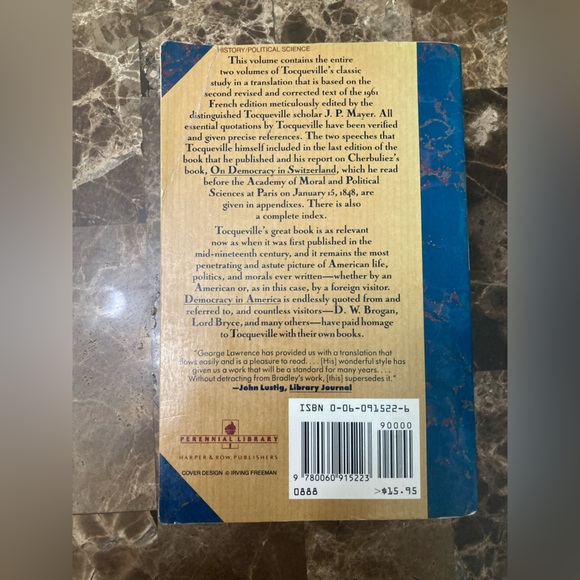 Democracy in America Book by Alexis de Tocqueville - Picture 2 of 2